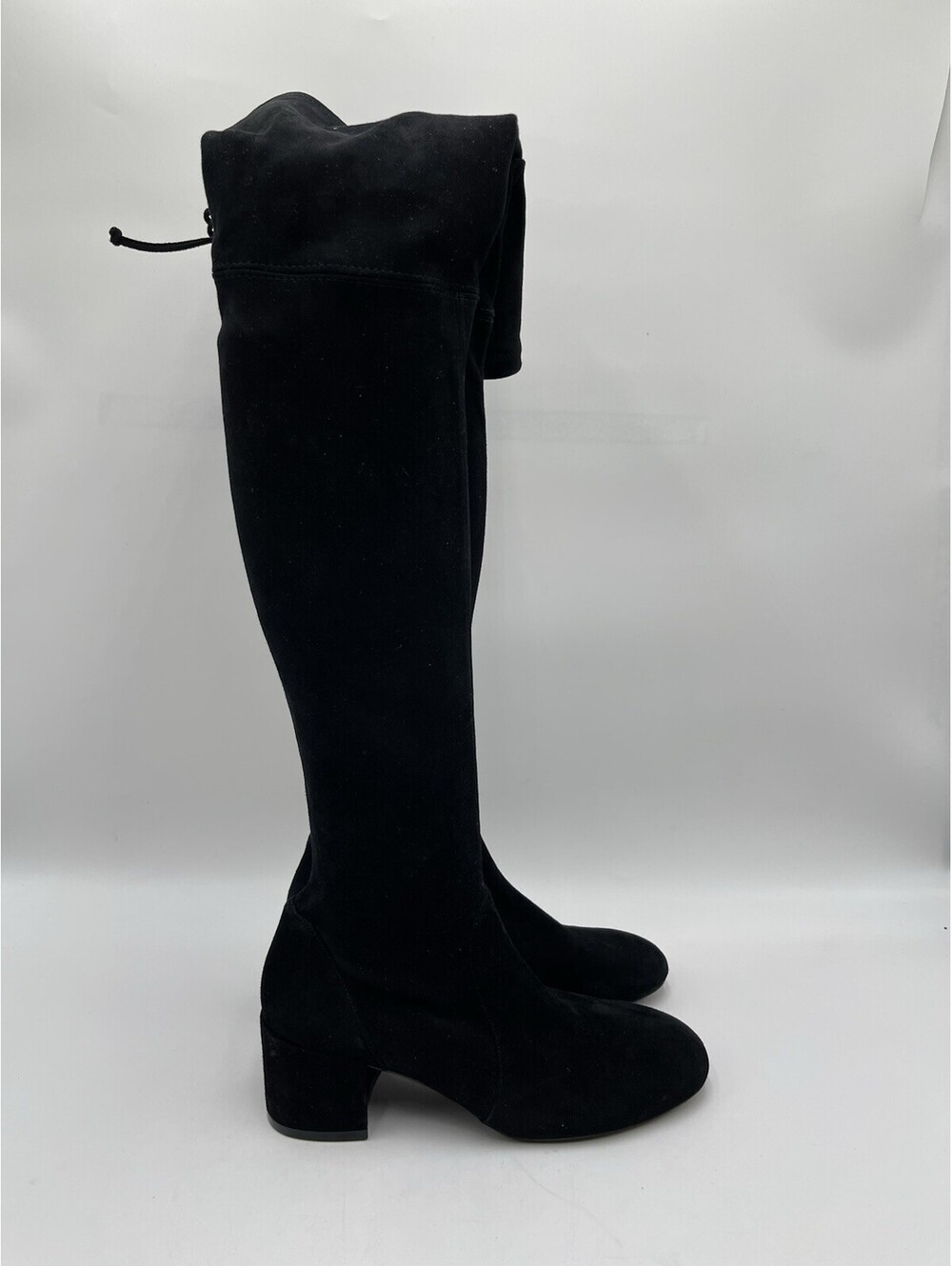 Stuart Weitzman Tieland black suede over-the-knee boots Size 6